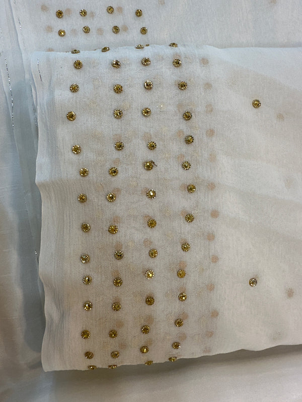 Bamber Chiffon Dupatta Stones