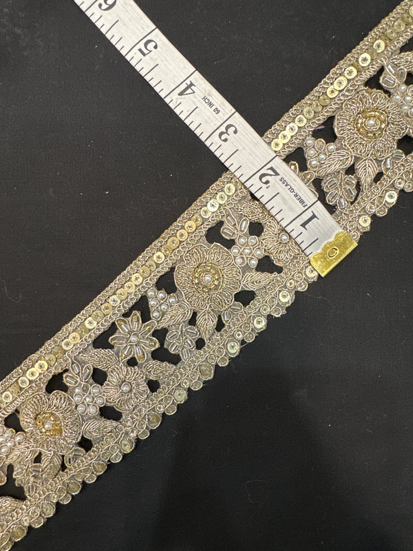 Fancy Lace Dull Gold