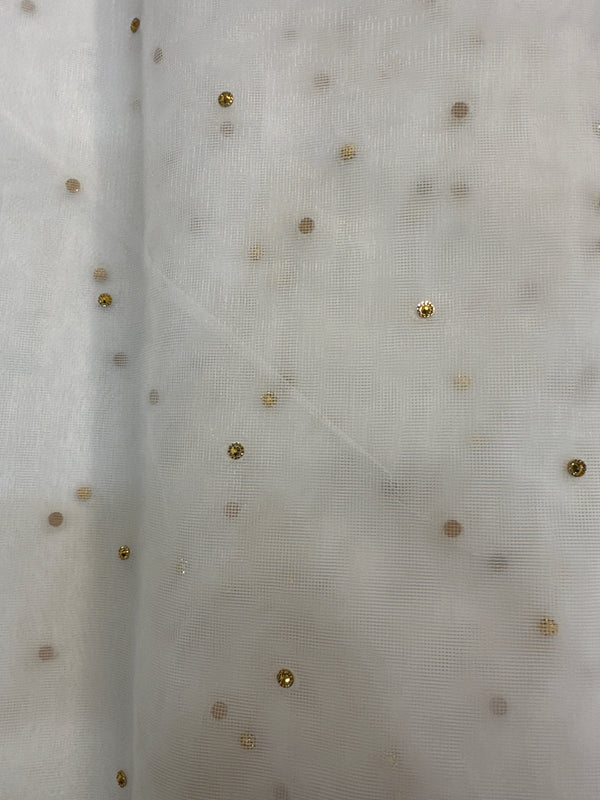 Net Dupatta Stones