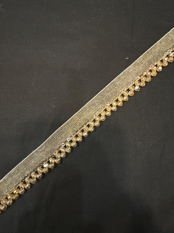 Champagne Crystal Stone Lace